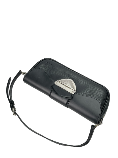 LOUIS VUITTON - Black Epi  Montaigne Clutch Bag