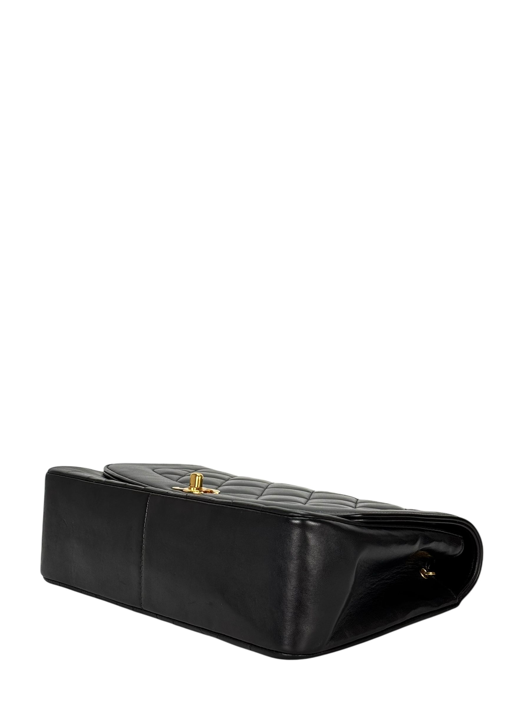 CHANEL - Black Lambskin Medium Diana Shoulder Bag