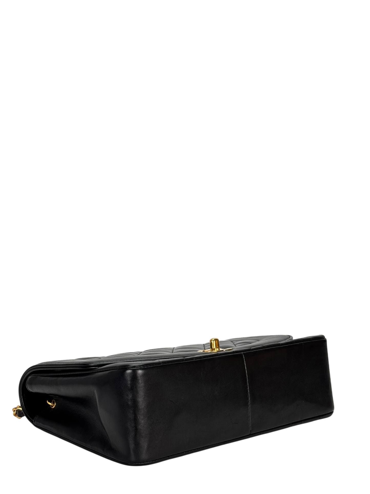 CHANEL - Black Lambskin Medium Diana Shoulder Bag