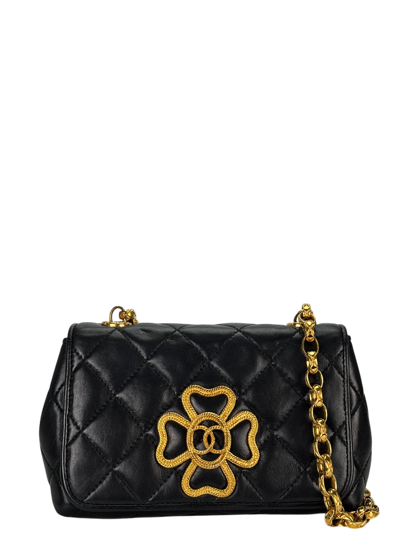 CHANEL - Black Lambskin with Bijoux Chain Bag