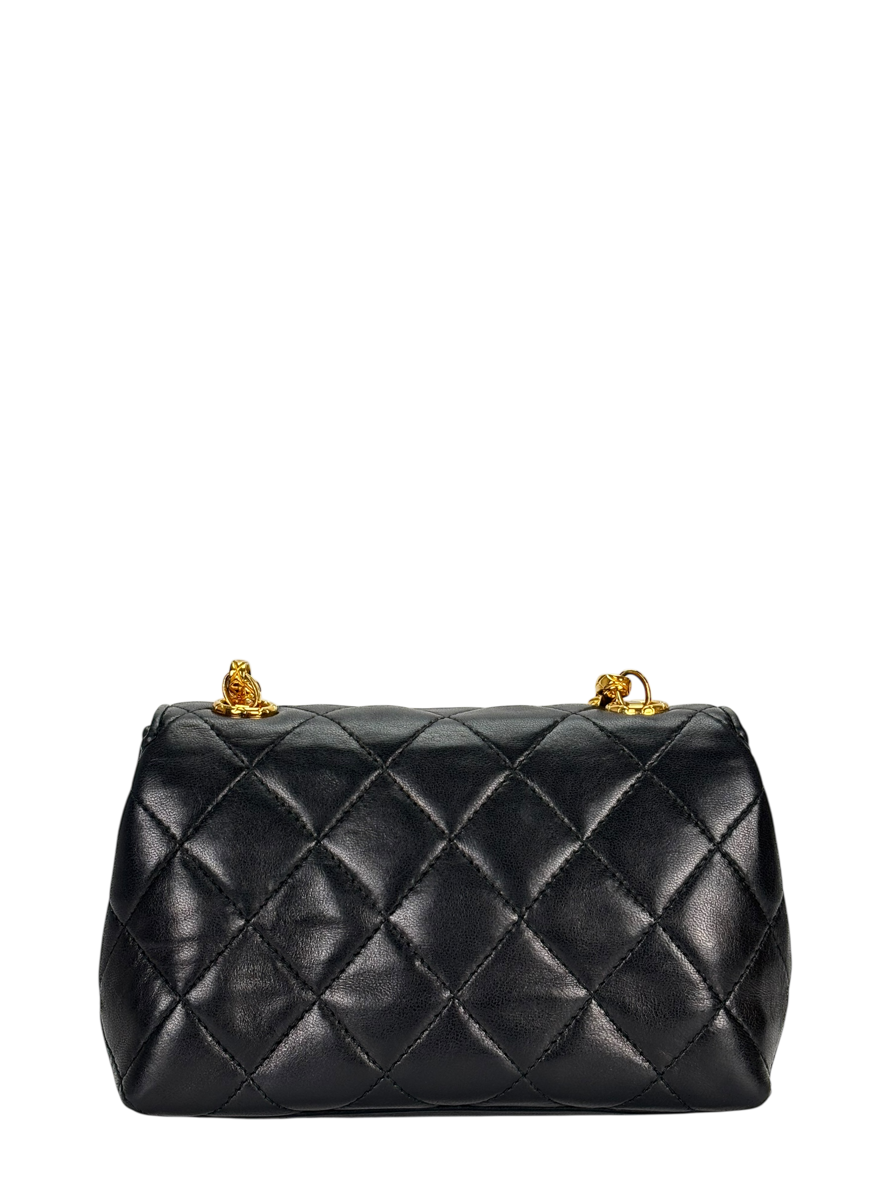 CHANEL - Black Lambskin with Bijoux Chain Bag
