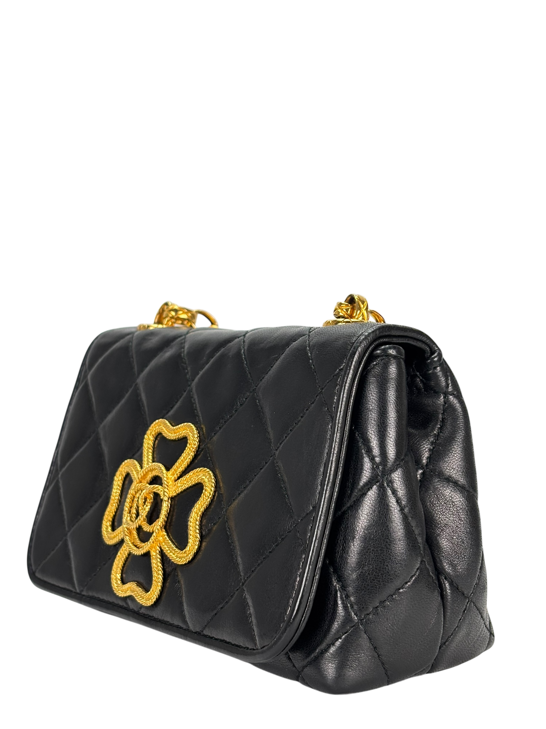 CHANEL - Black Lambskin with Bijoux Chain Bag