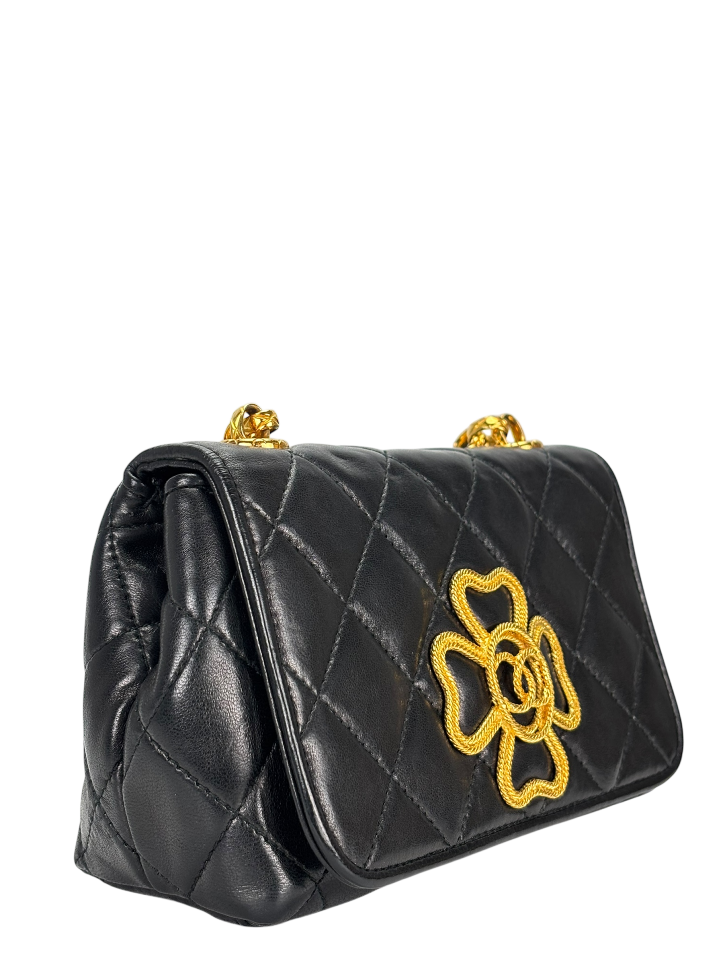 CHANEL - Black Lambskin with Bijoux Chain Bag