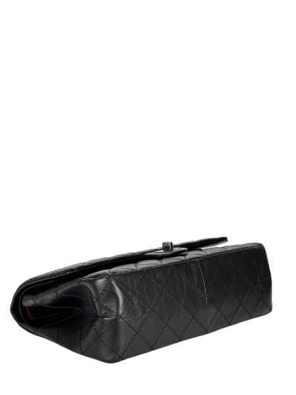 CHANEL - 2.55 Reissue 227 Flap Black Calfskin Quilted Ruthenium Hardware
