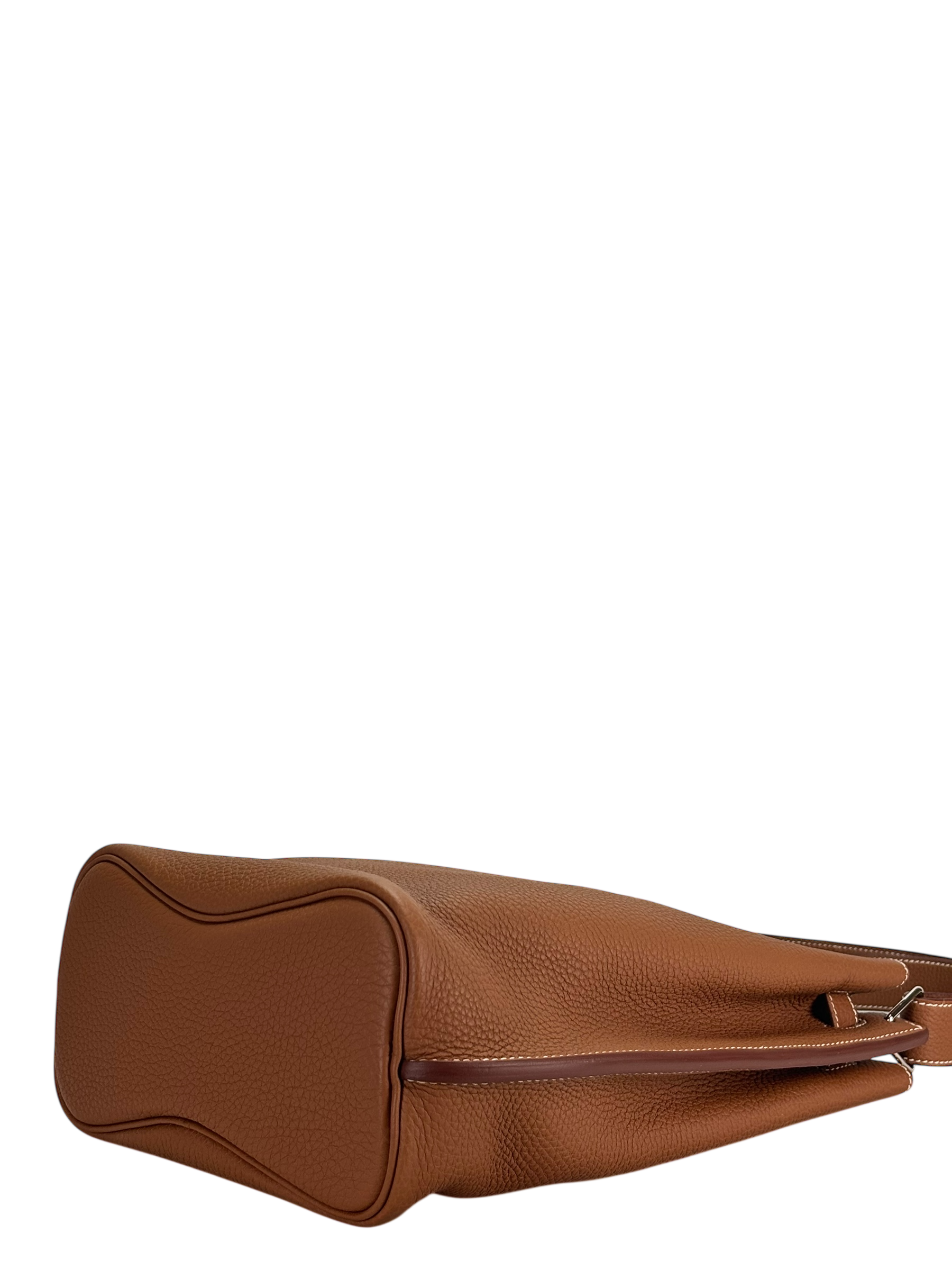 HERMES - So Kelly Shoulder Bag 37 Gold Togo Palladium Hardware