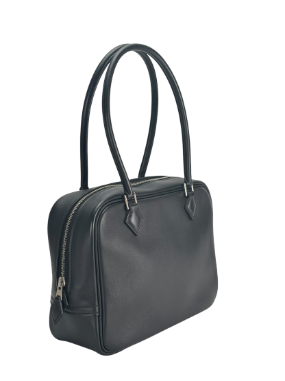 HERMES - Hermes Mini Plume 20 Swift Black Silver Hardware Bag