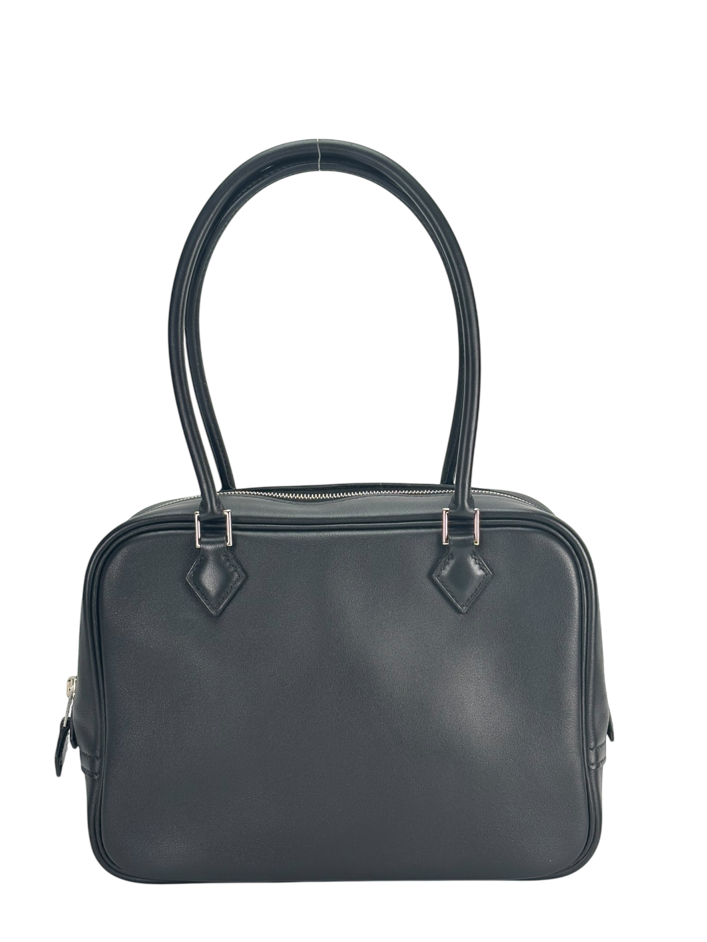 HERMES - Hermes Mini Plume 20 Swift Black Silver Hardware Bag