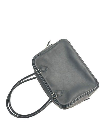 HERMES - Hermes Mini Plume 20 Swift Black Silver Hardware Bag