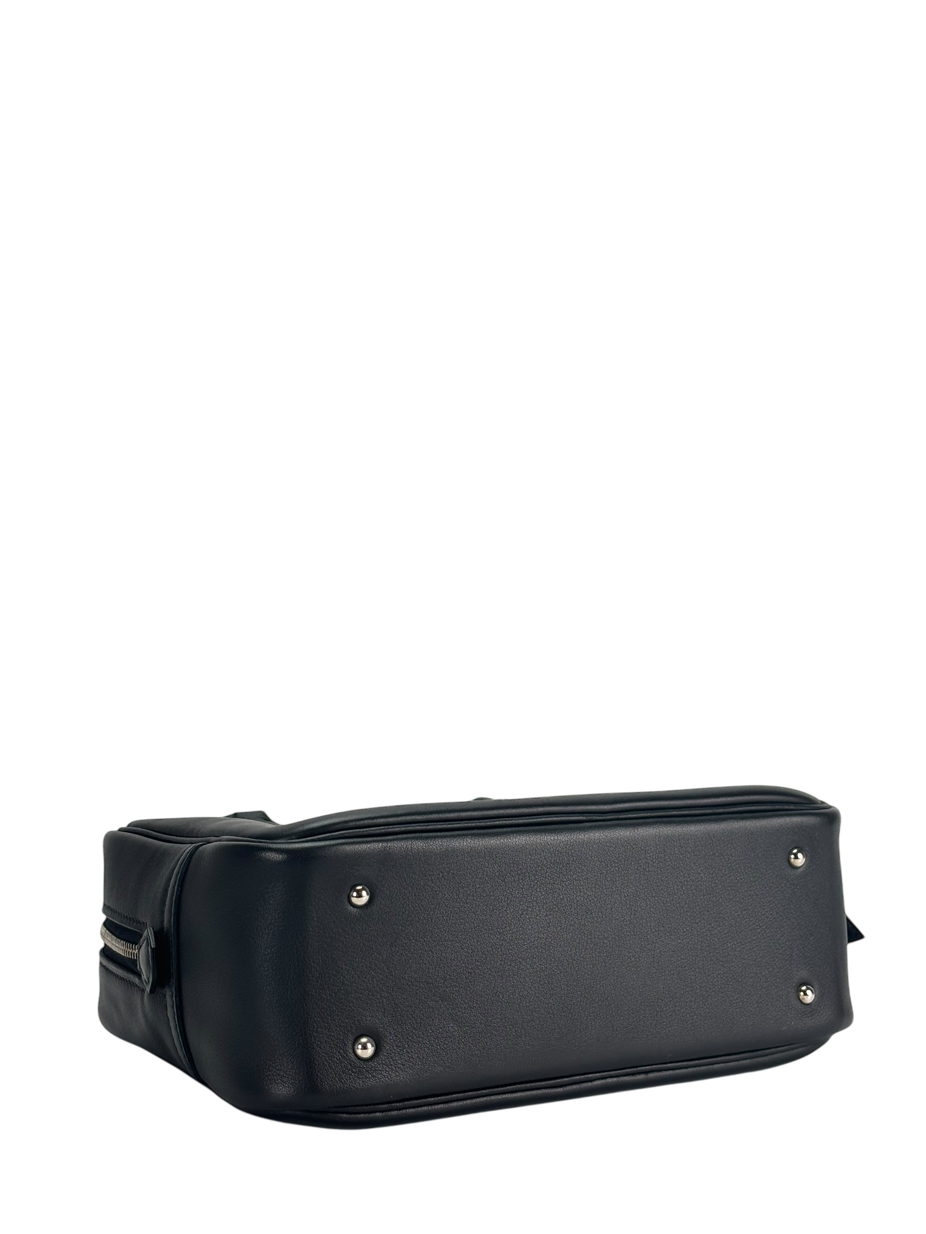 HERMES - Hermes Mini Plume 20 Swift Black Silver Hardware Bag