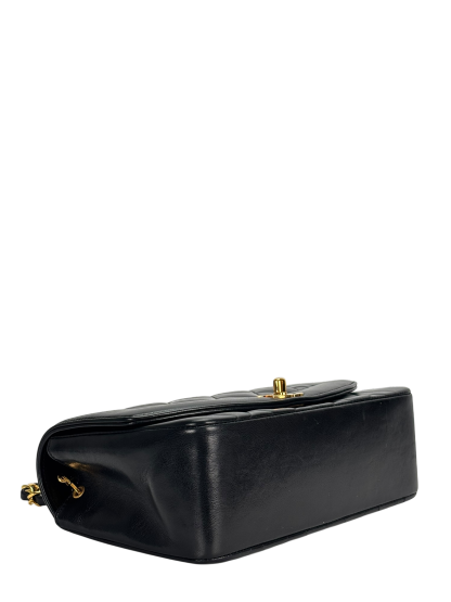 CHANEL - Black Lambskin Small Diana Shoulder Bag