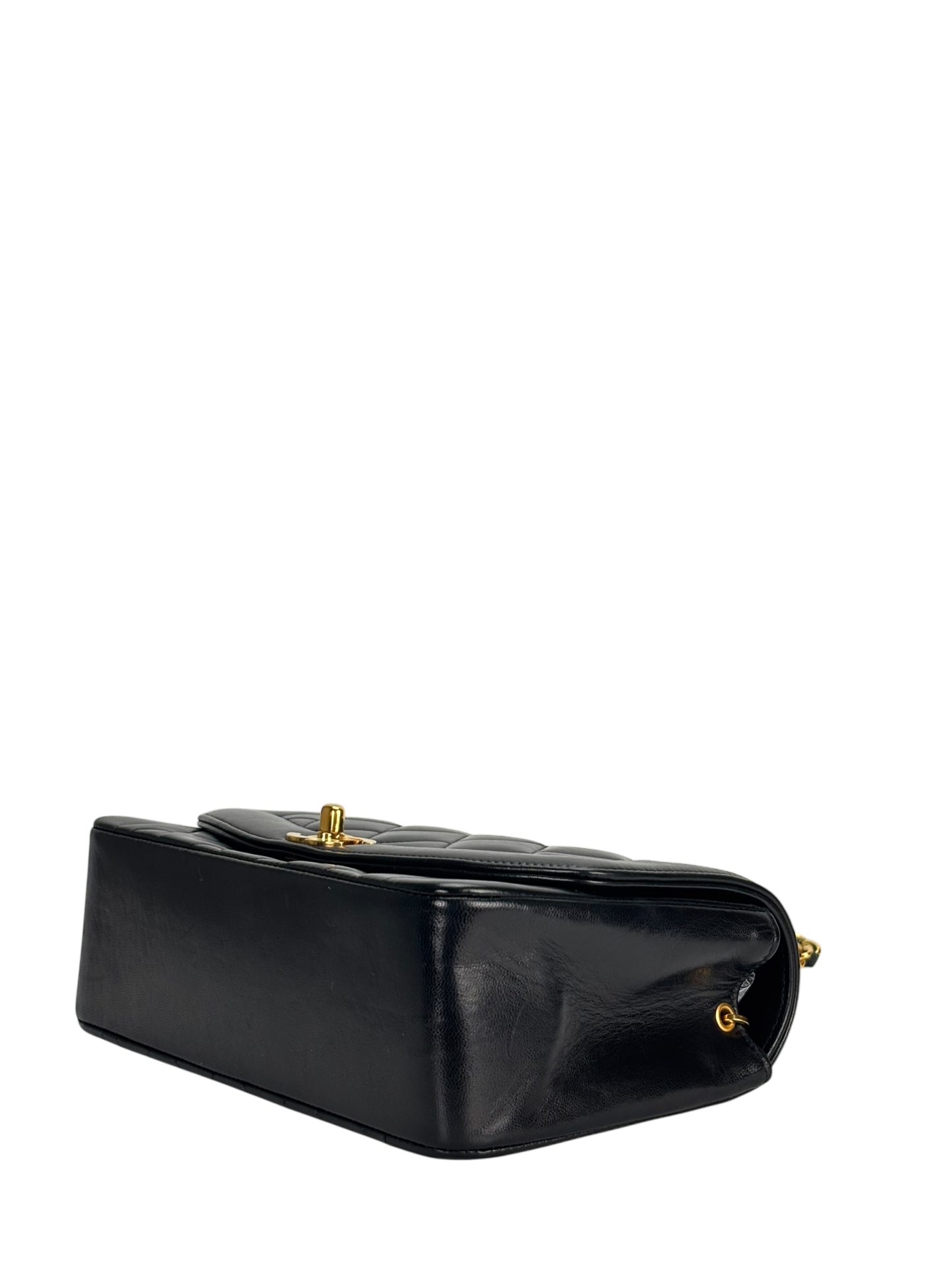 CHANEL - Black Lambskin Small Diana Shoulder Bag