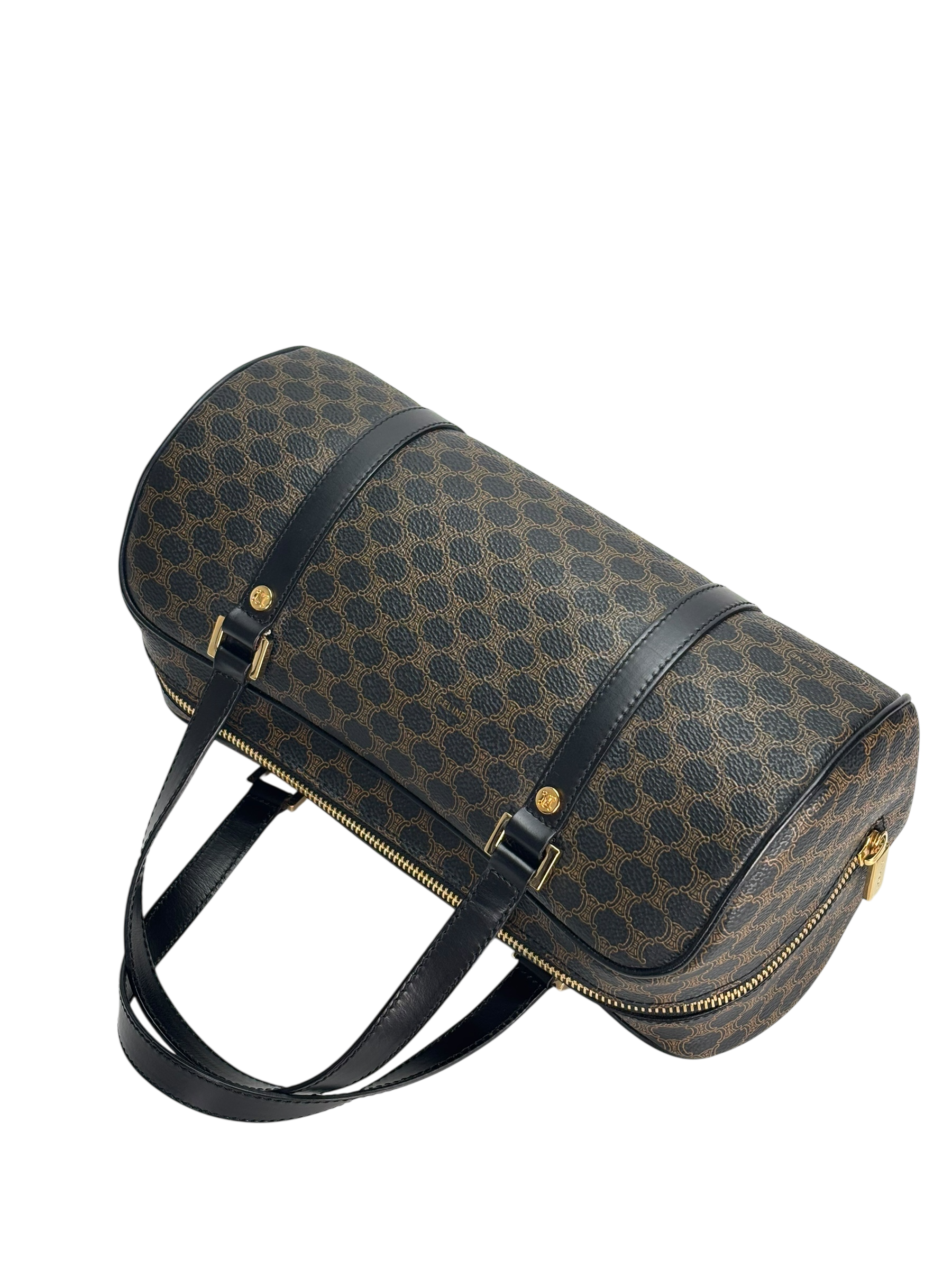 CELINE - Black Macadam Papillon Hand Bag