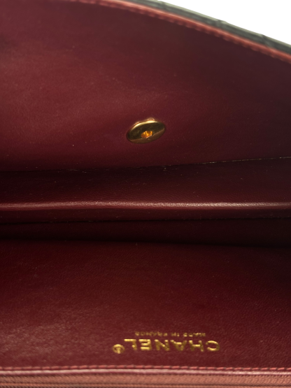 CHANEL - Black Lambskin Jumbo Flap Bag 25