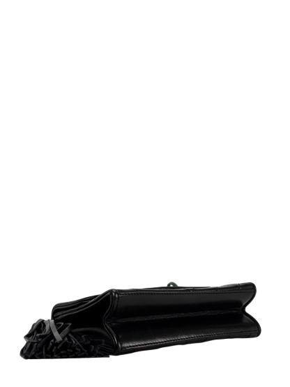 CHANEL - Mini Black Lambskin CC Leather Shoulder Bag