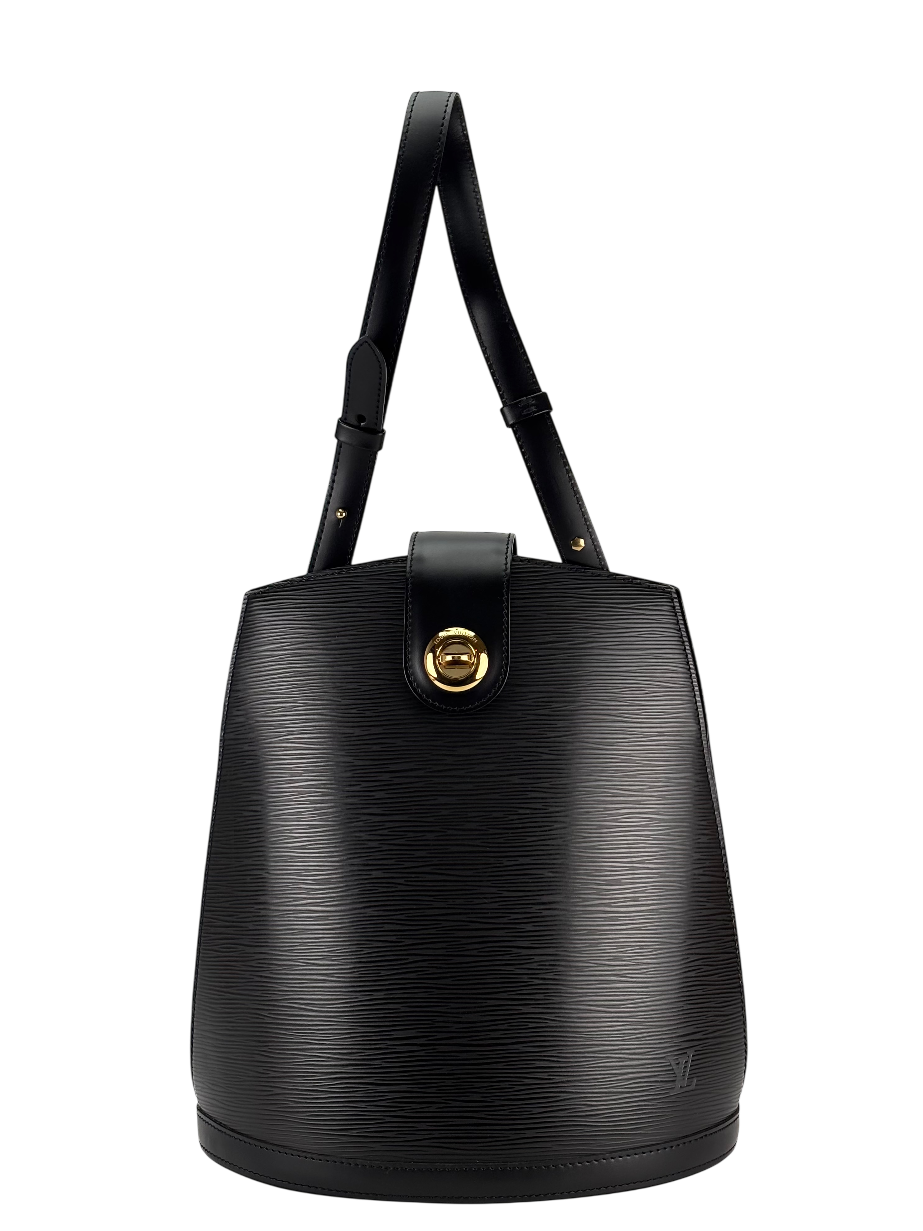 LOUIS VUITTON - Black Epi Leather Vintage Cluny Bag