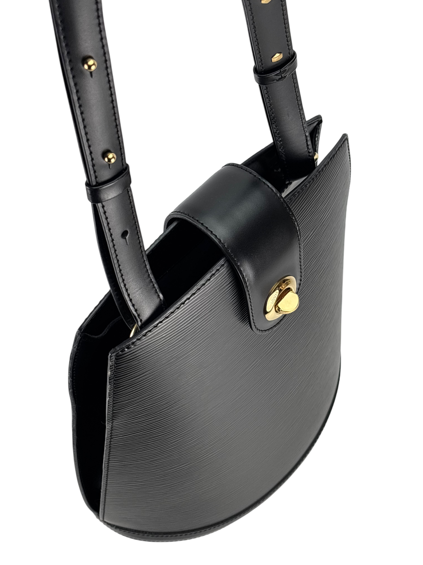 LOUIS VUITTON - Black Epi Leather Vintage Cluny Bag