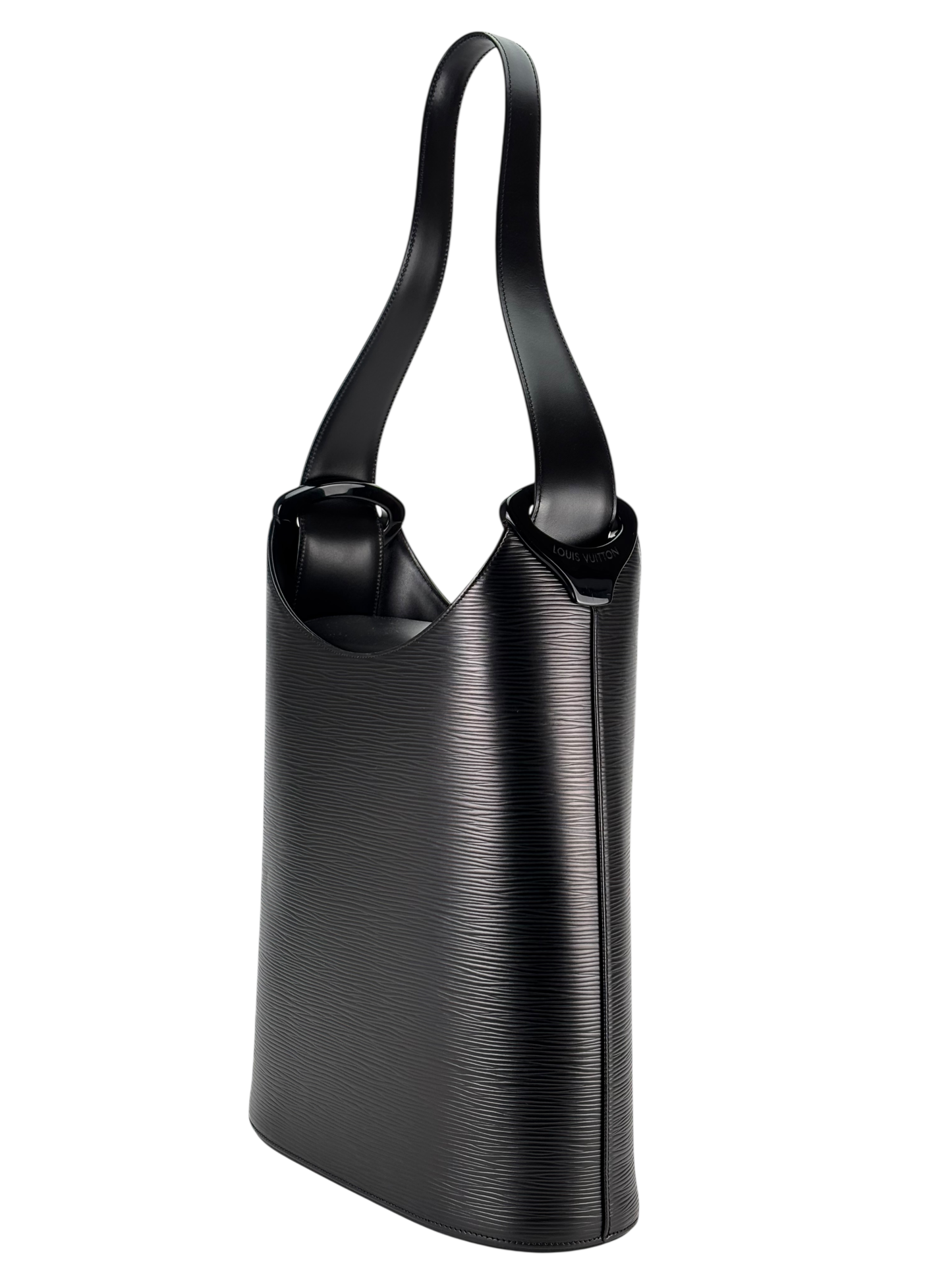 LOUIS VUITTON - Black Epi Verseau Leather Bag