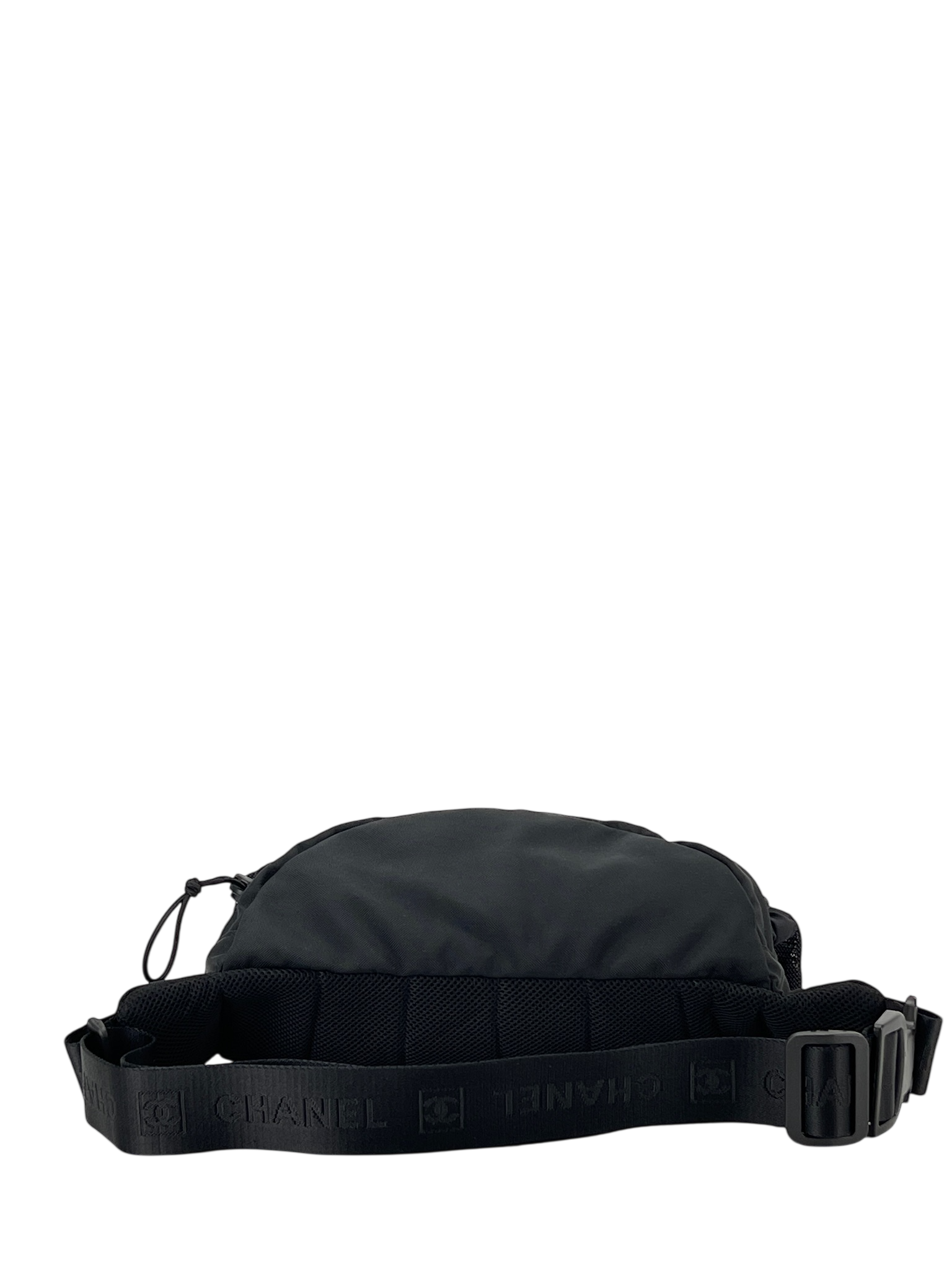  CHANEL - Sport CC Logo Black Waist Crossbody Shoulder Bag