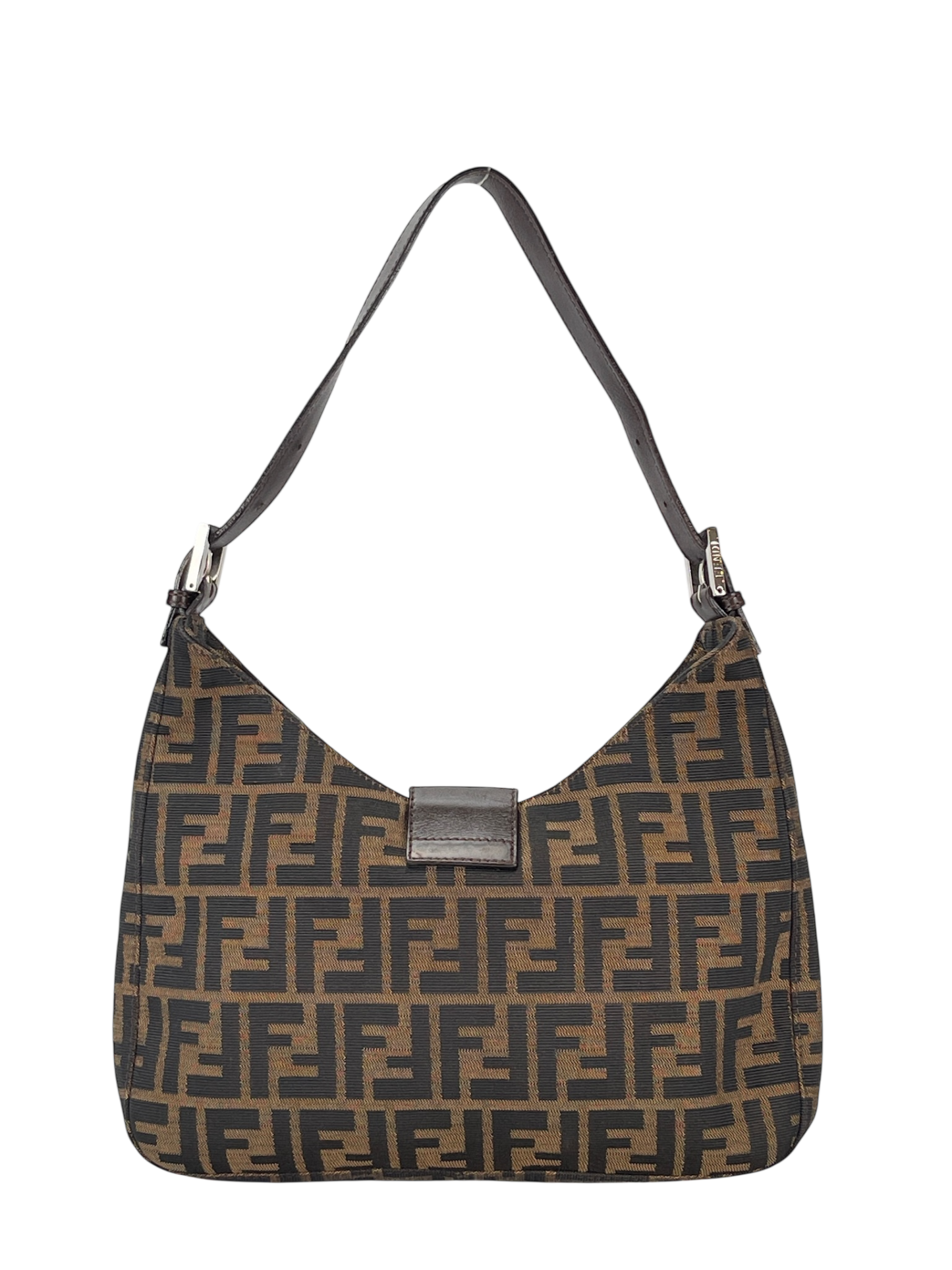 FENDI - Beige Zucca Mamma Handbag Gold Hardware