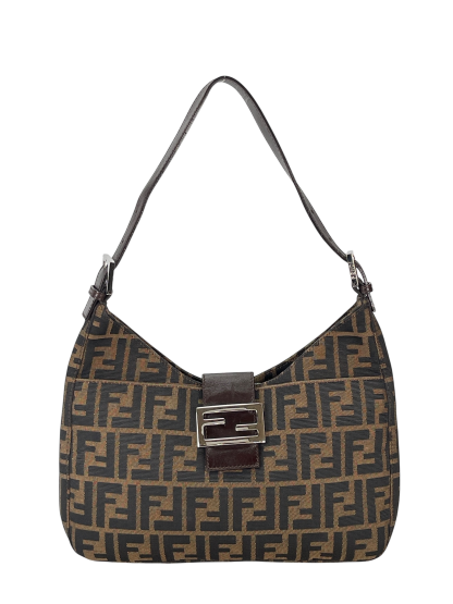 FENDI - Beige Zucca Mamma Handbag Gold Hardware