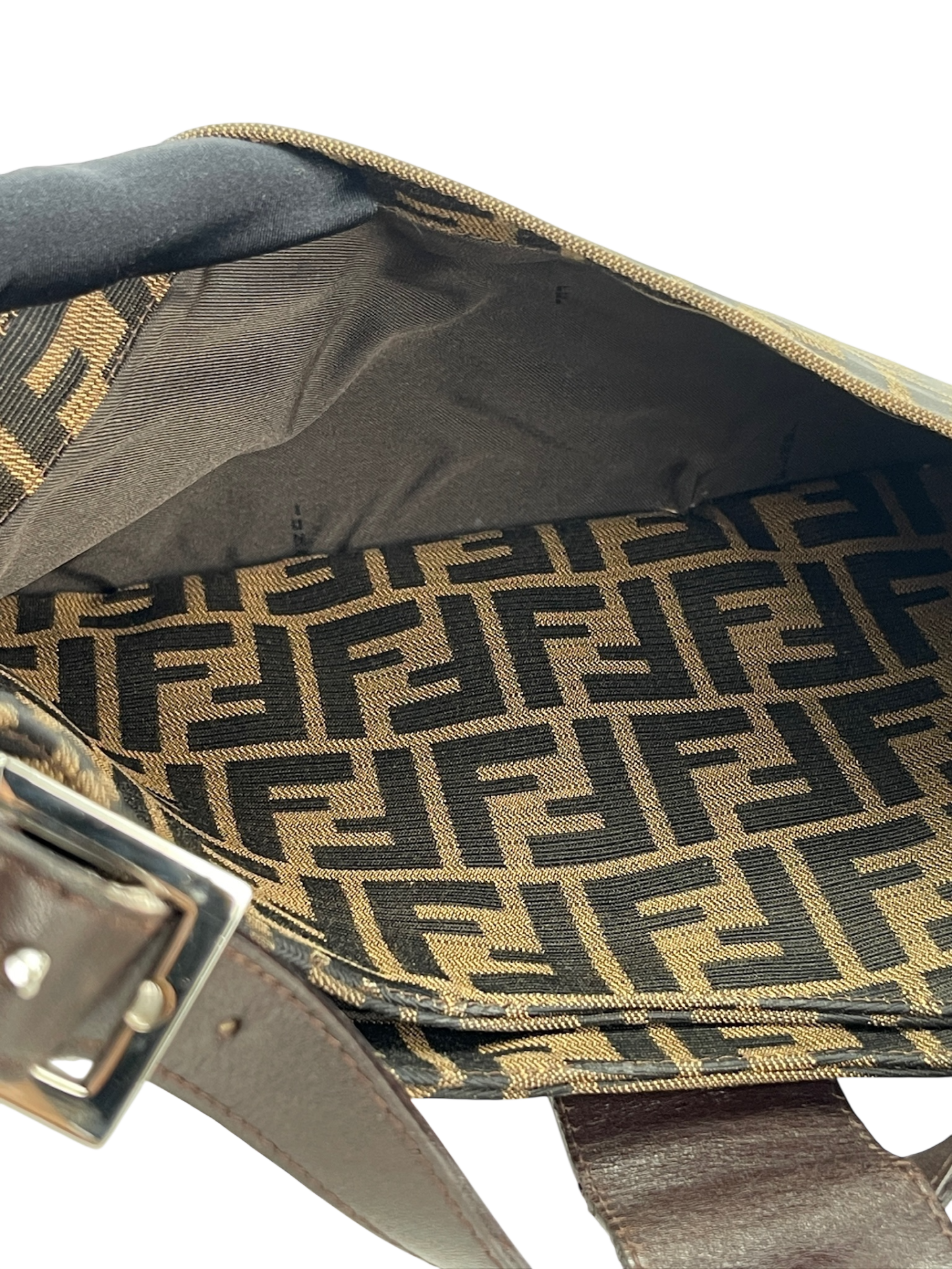 FENDI - Beige Zucca Mamma Handbag Gold Hardware