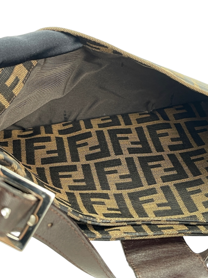 FENDI - Beige Zucca Mamma Handbag Gold Hardware