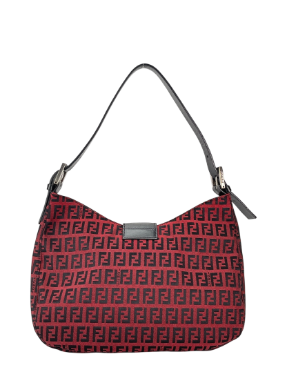 FENDI - Red Zucca Mamma Bucket Handbag 