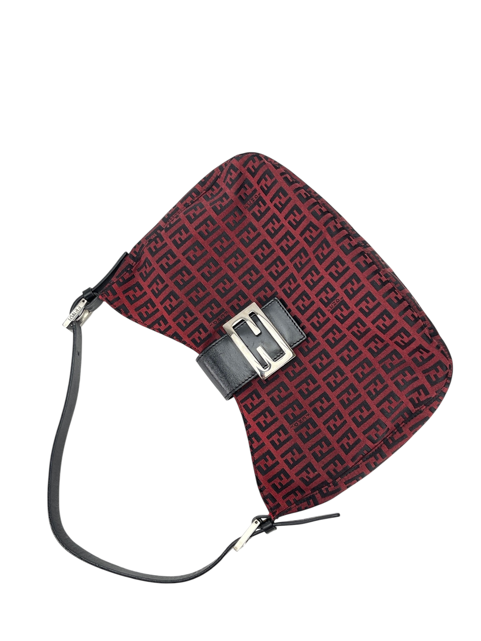 FENDI - Red Zucca Mamma Bucket Handbag 