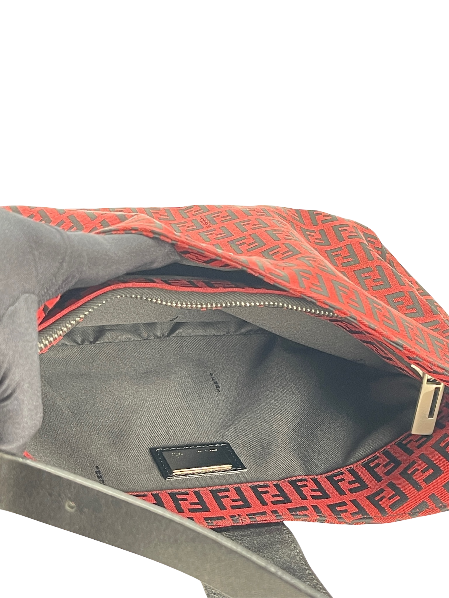 FENDI - Red Zucca Mamma Bucket Handbag 