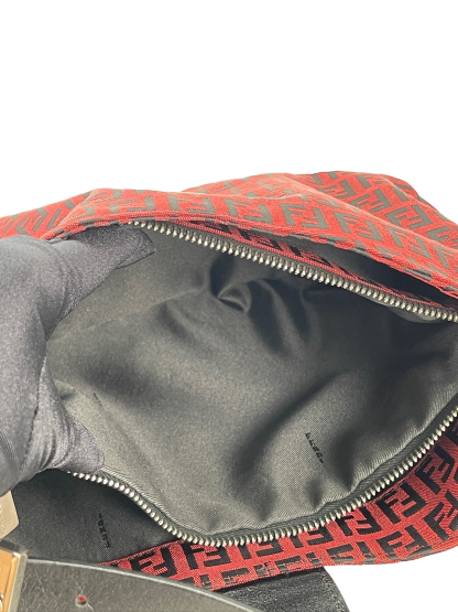 FENDI - Red Zucca Mamma Bucket Handbag 