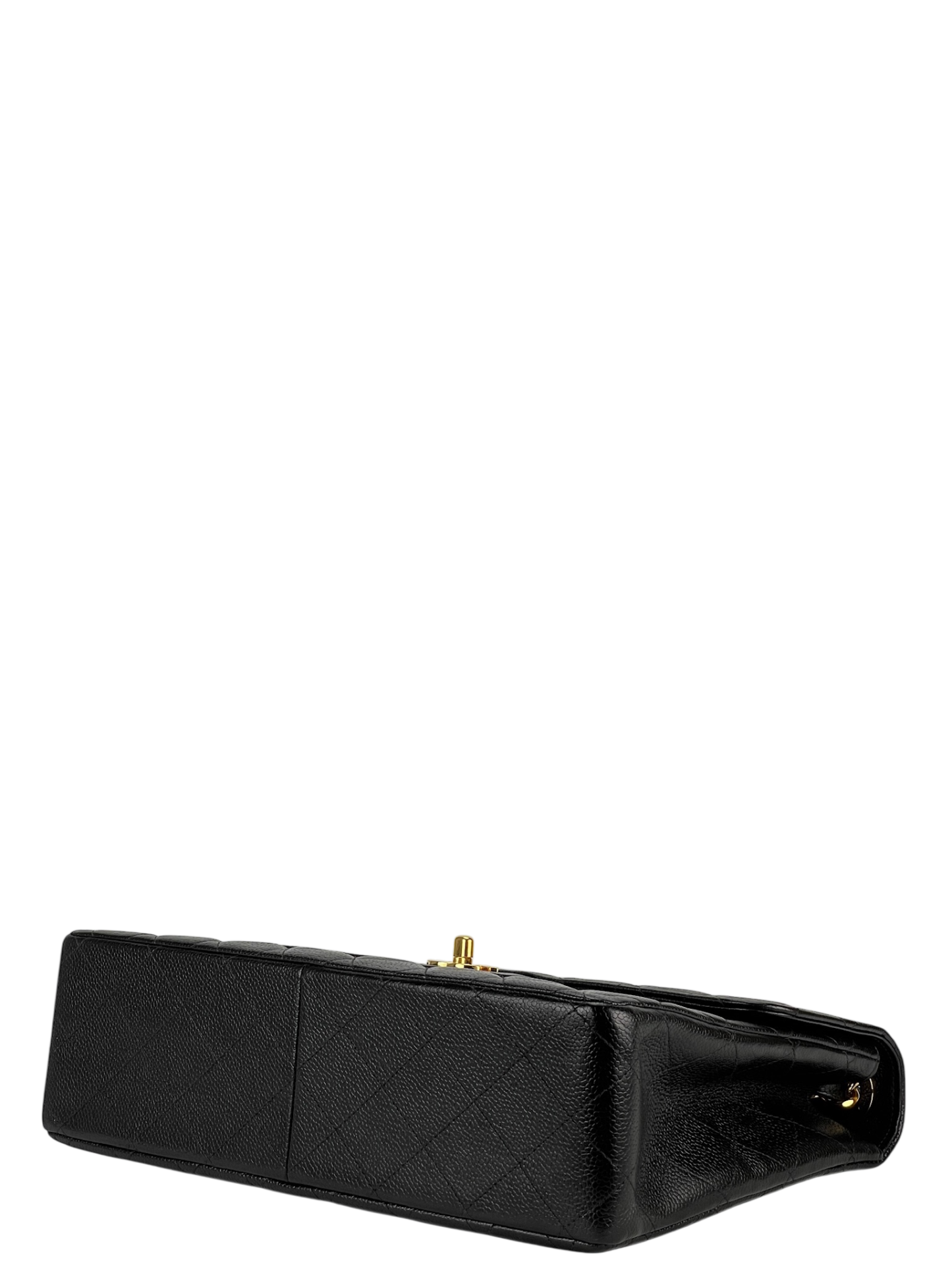CHANEL - Black Caviar Jumbo Flap Bag 30