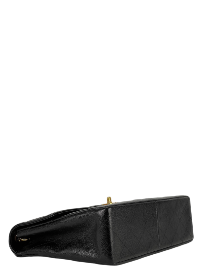 CHANEL - Black Caviar Jumbo Flap Bag 30