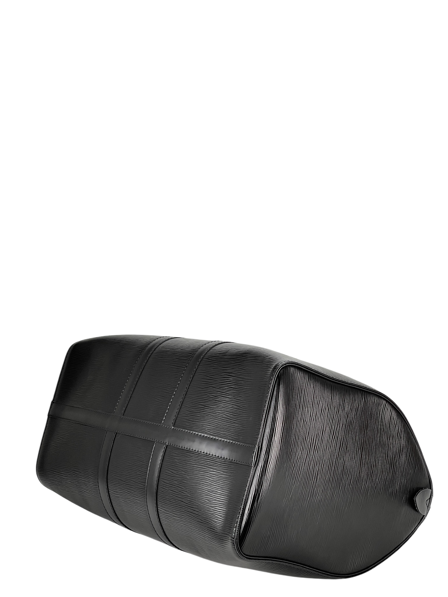 LOUIS VUITTON - Keepall 45 Boston Epi Canvas Black Handbag