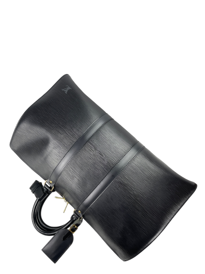 LOUIS VUITTON - Keepall 45 Boston Epi Canvas Black Handbag