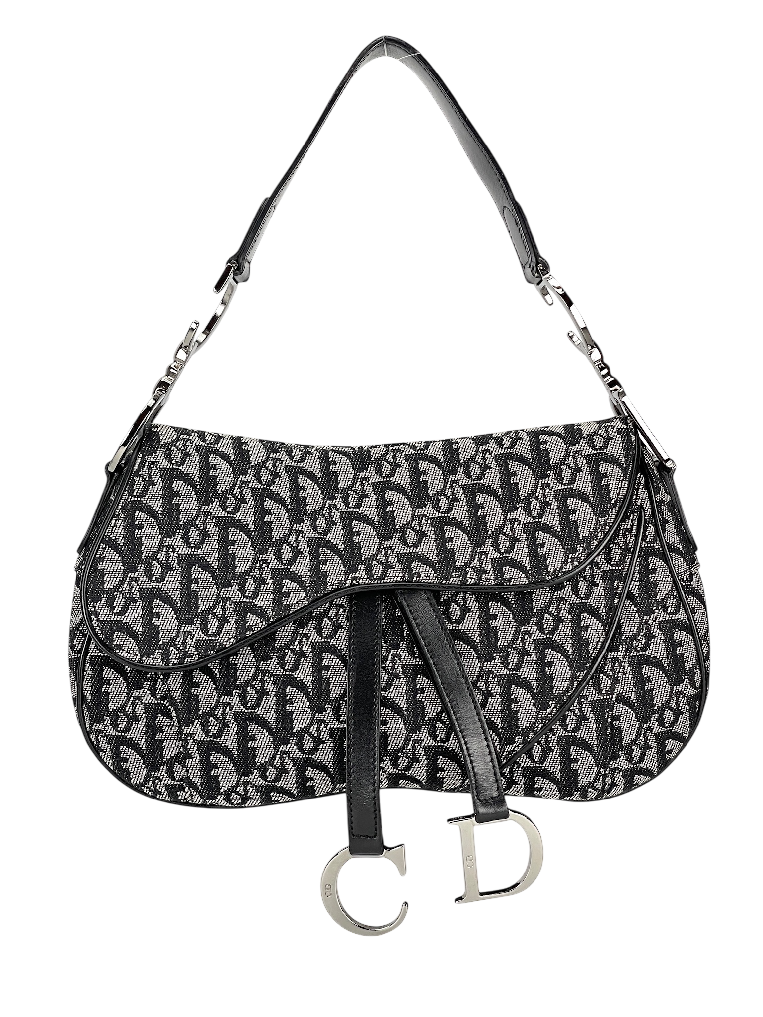 CHRISTIAN DIOR - Navy Saddle Handbag