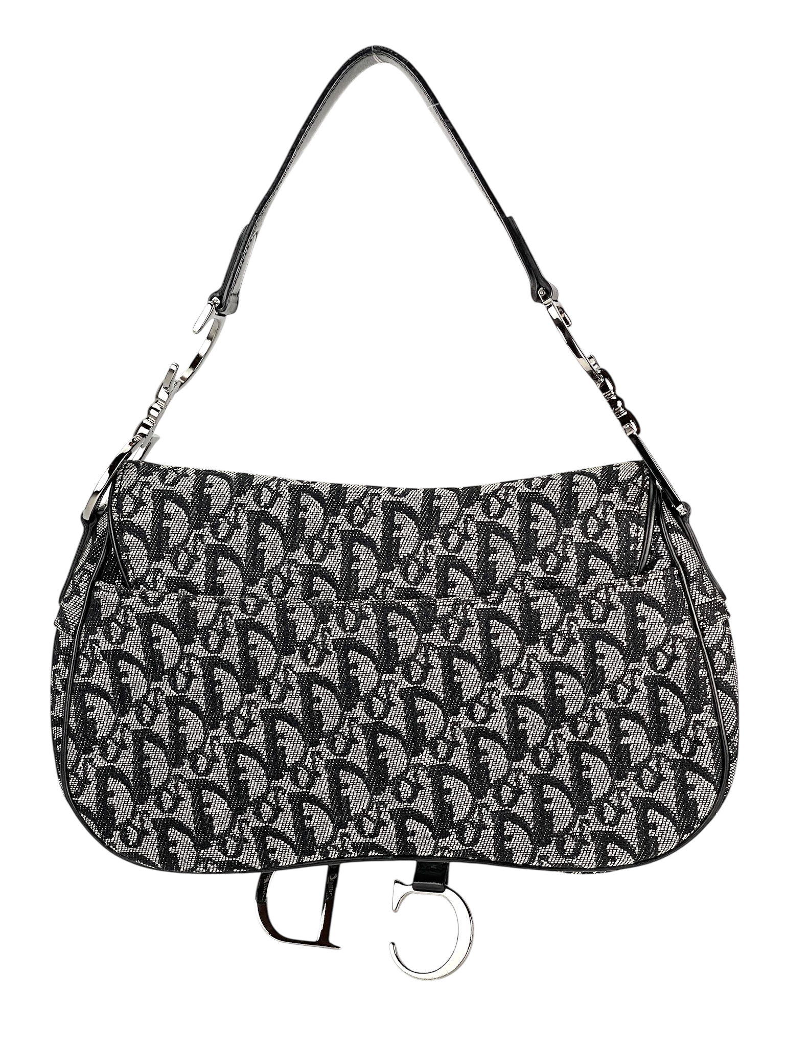 CHRISTIAN DIOR - Navy Saddle Handbag