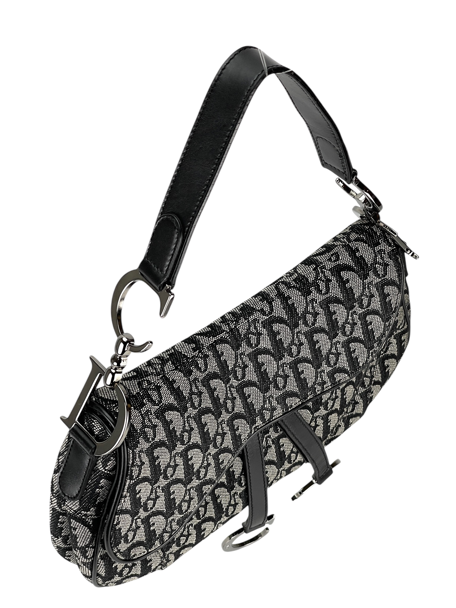 CHRISTIAN DIOR - Navy Saddle Handbag