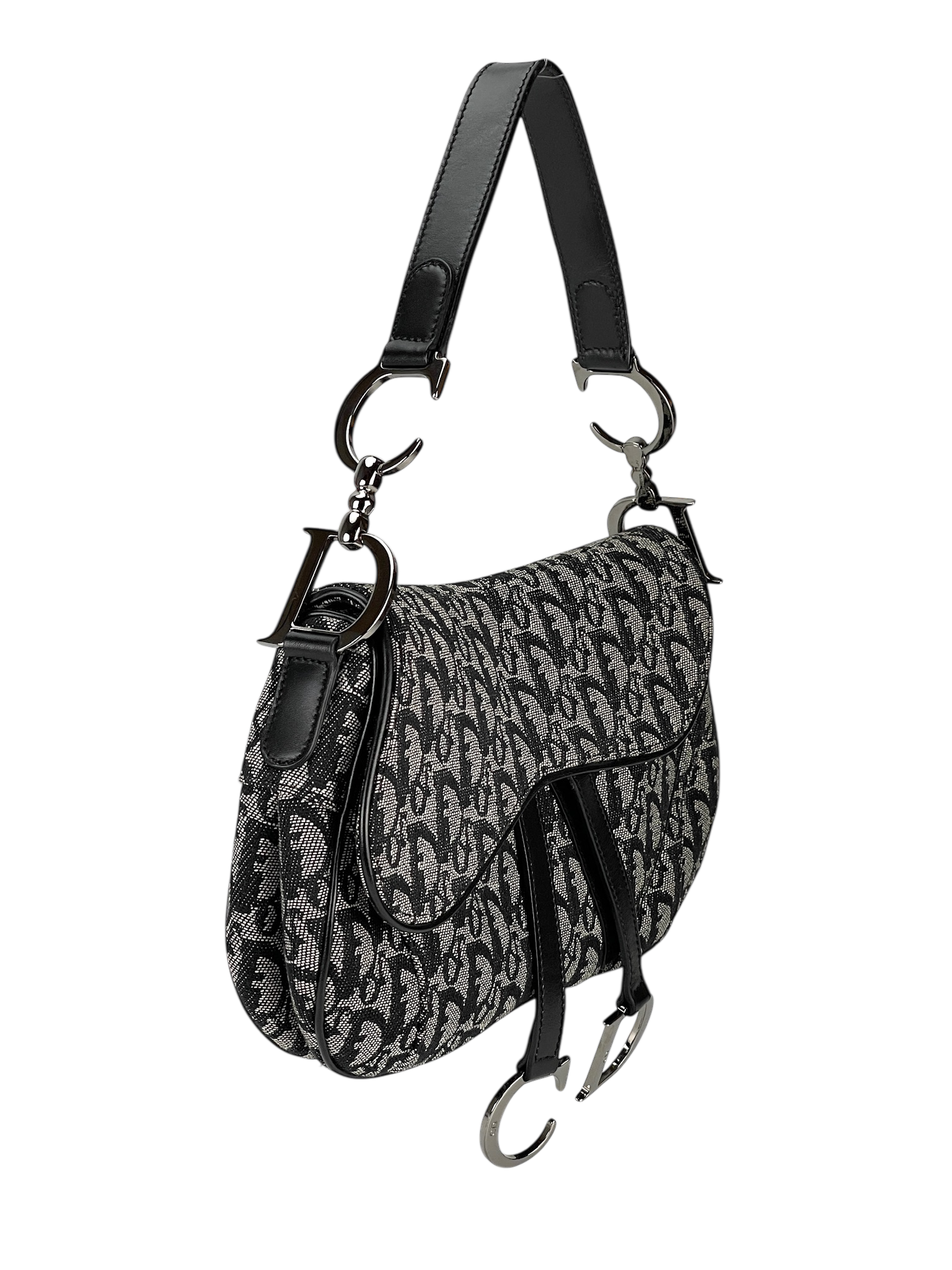 CHRISTIAN DIOR - Navy Saddle Handbag