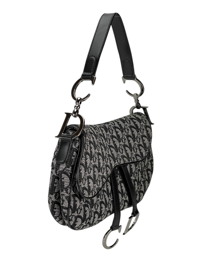 CHRISTIAN DIOR - Navy Saddle Handbag