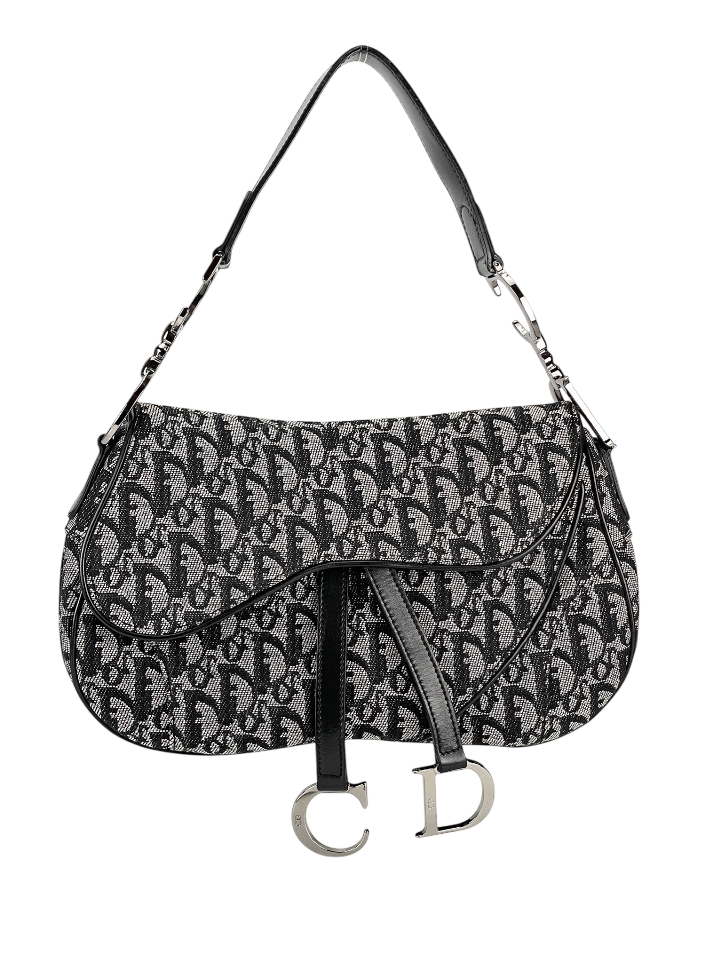 CHRISTIAN DIOR - Navy Saddle Handbag
