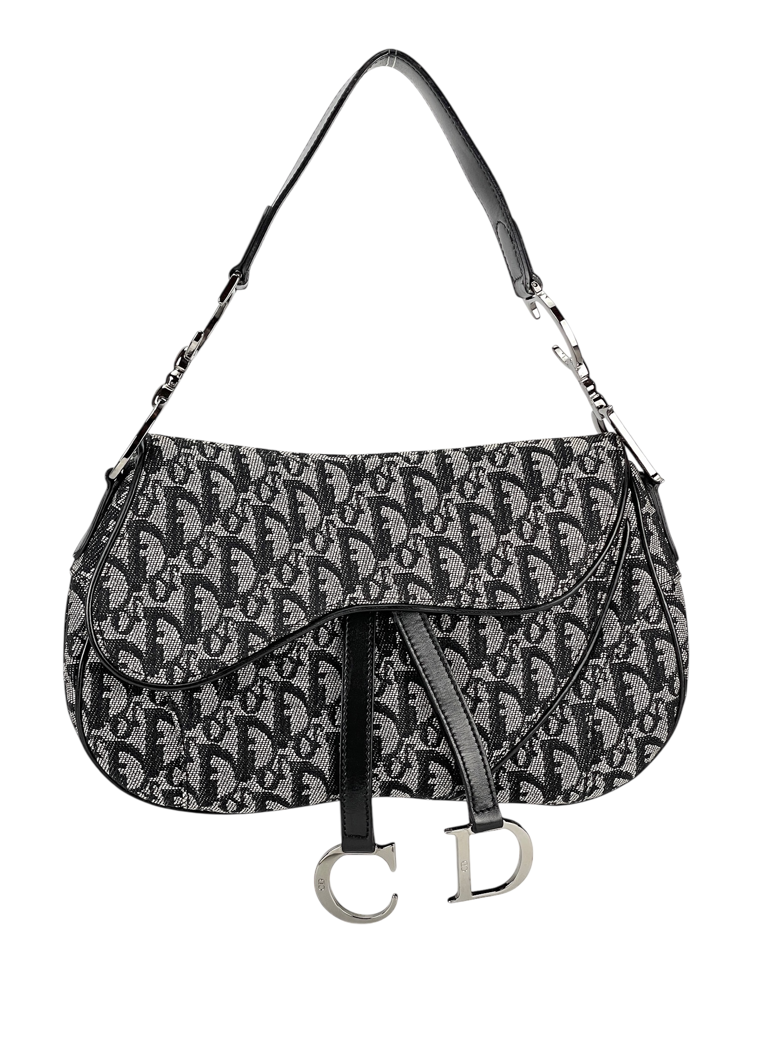 CHRISTIAN DIOR - Navy Saddle Handbag