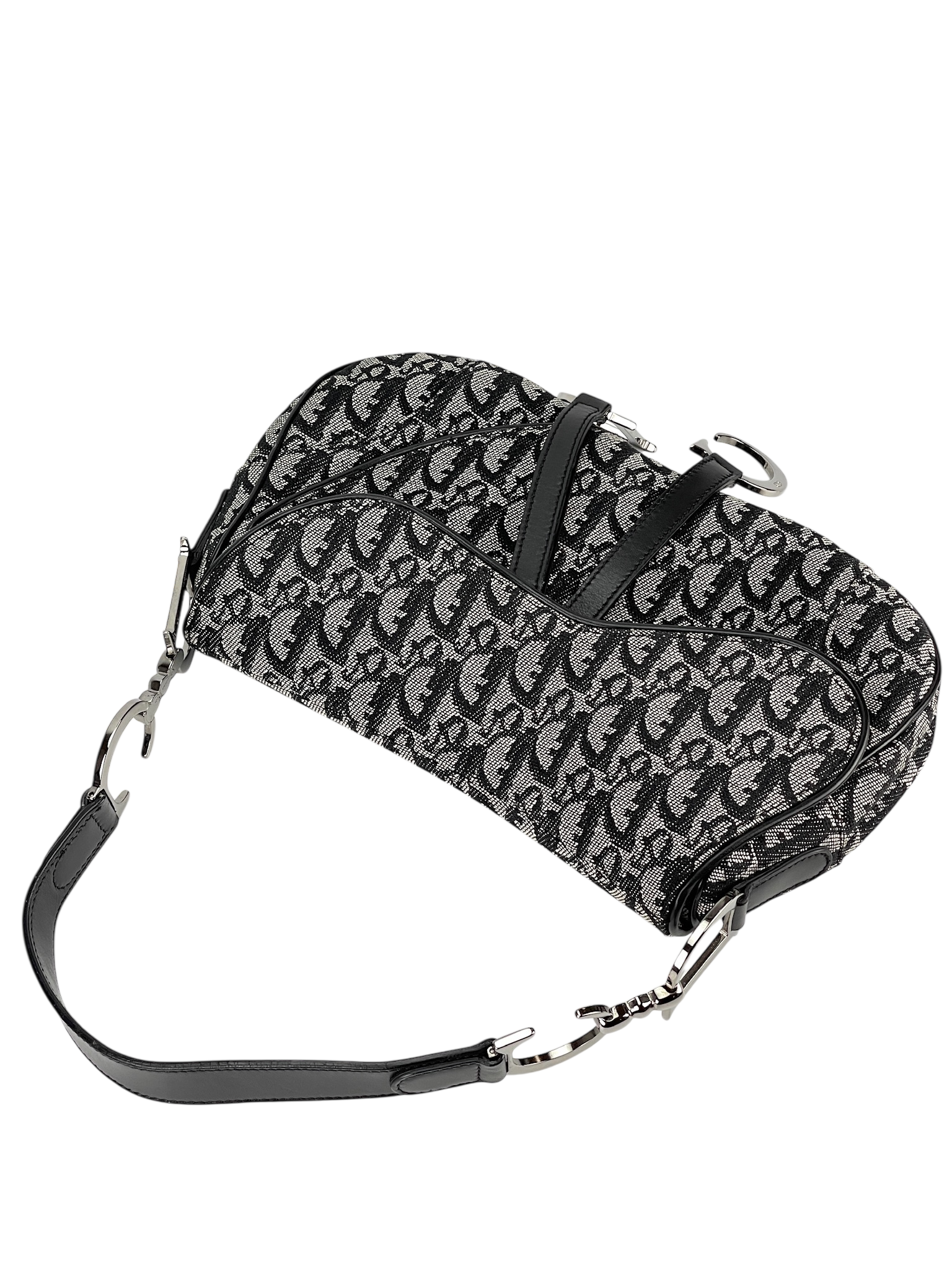 CHRISTIAN DIOR - Navy Saddle Handbag