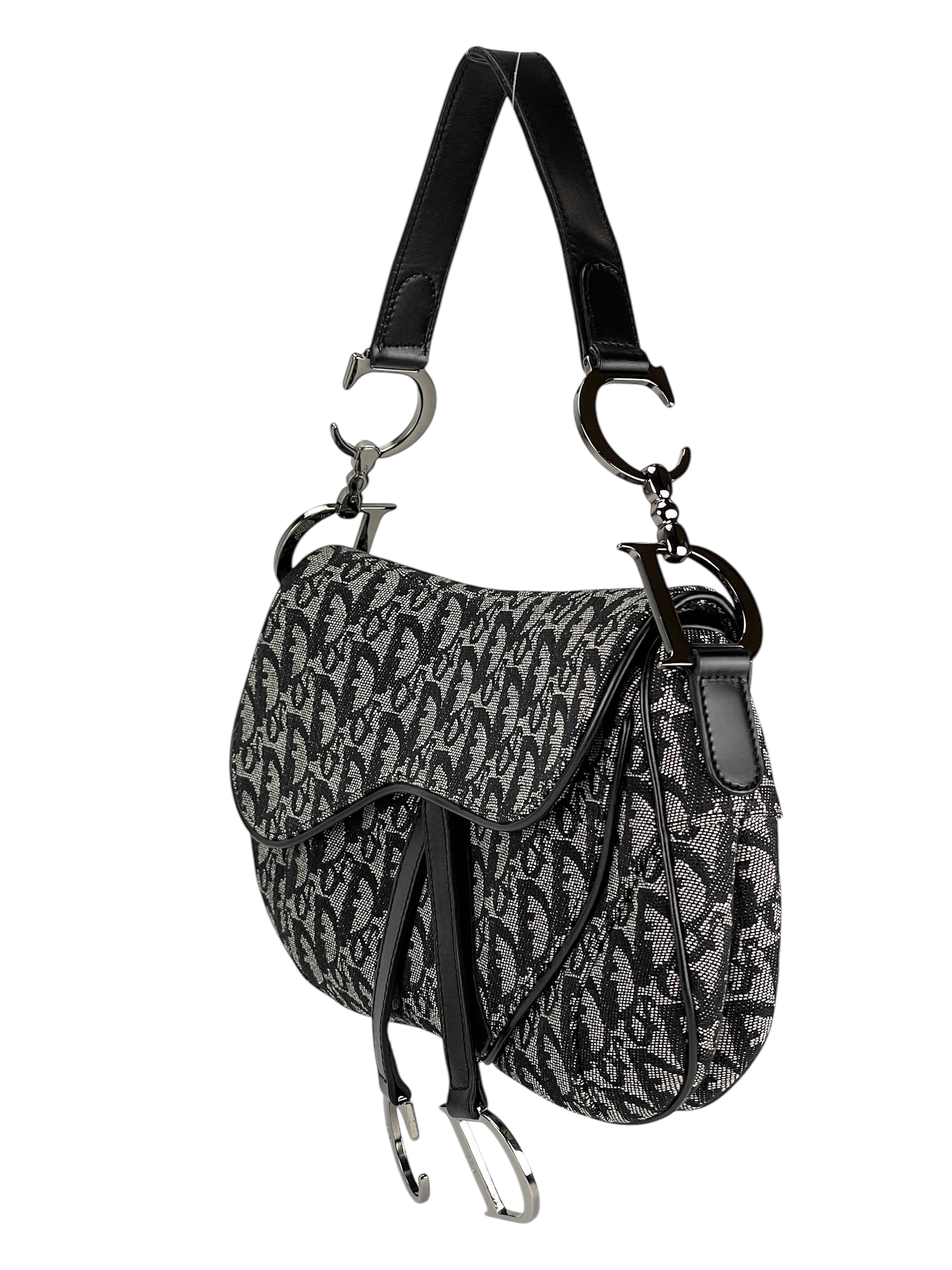 CHRISTIAN DIOR - Navy Saddle Handbag