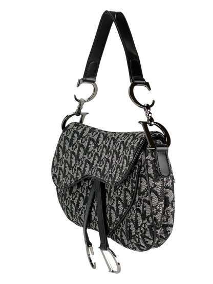 CHRISTIAN DIOR - Navy Saddle Handbag