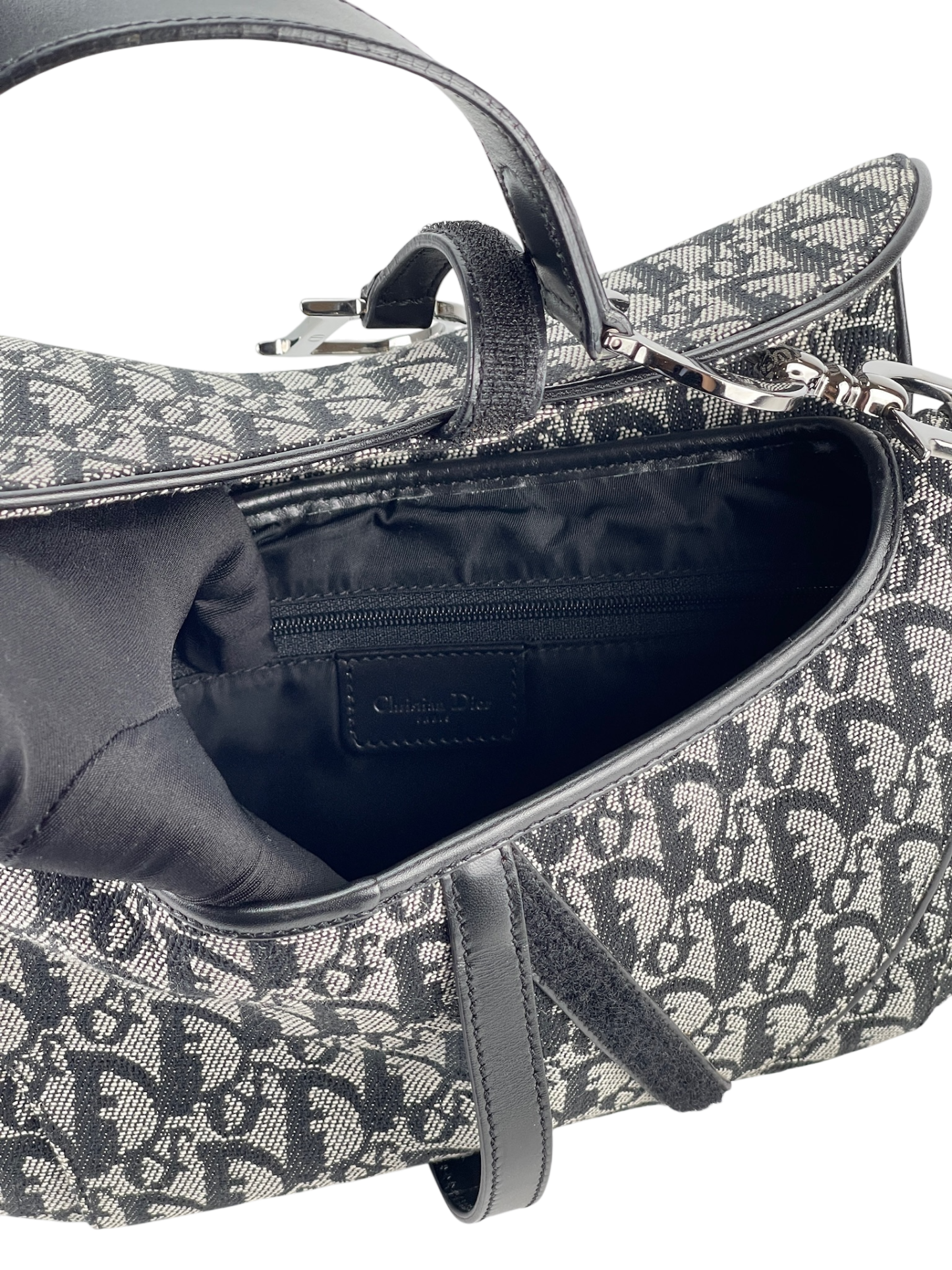 CHRISTIAN DIOR - Navy Saddle Handbag