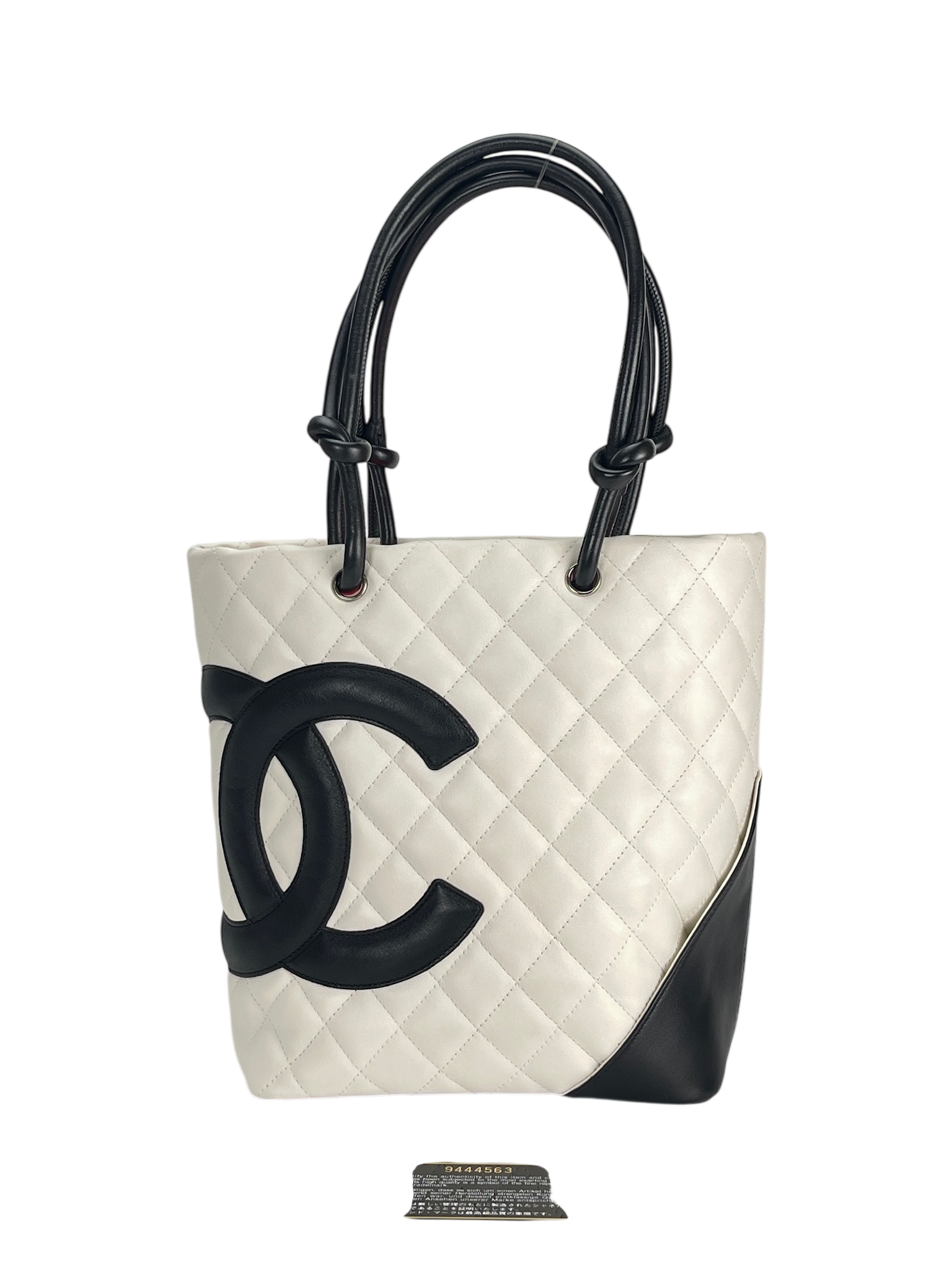  CHANEL - Cambon Tote Bag White Calfskin