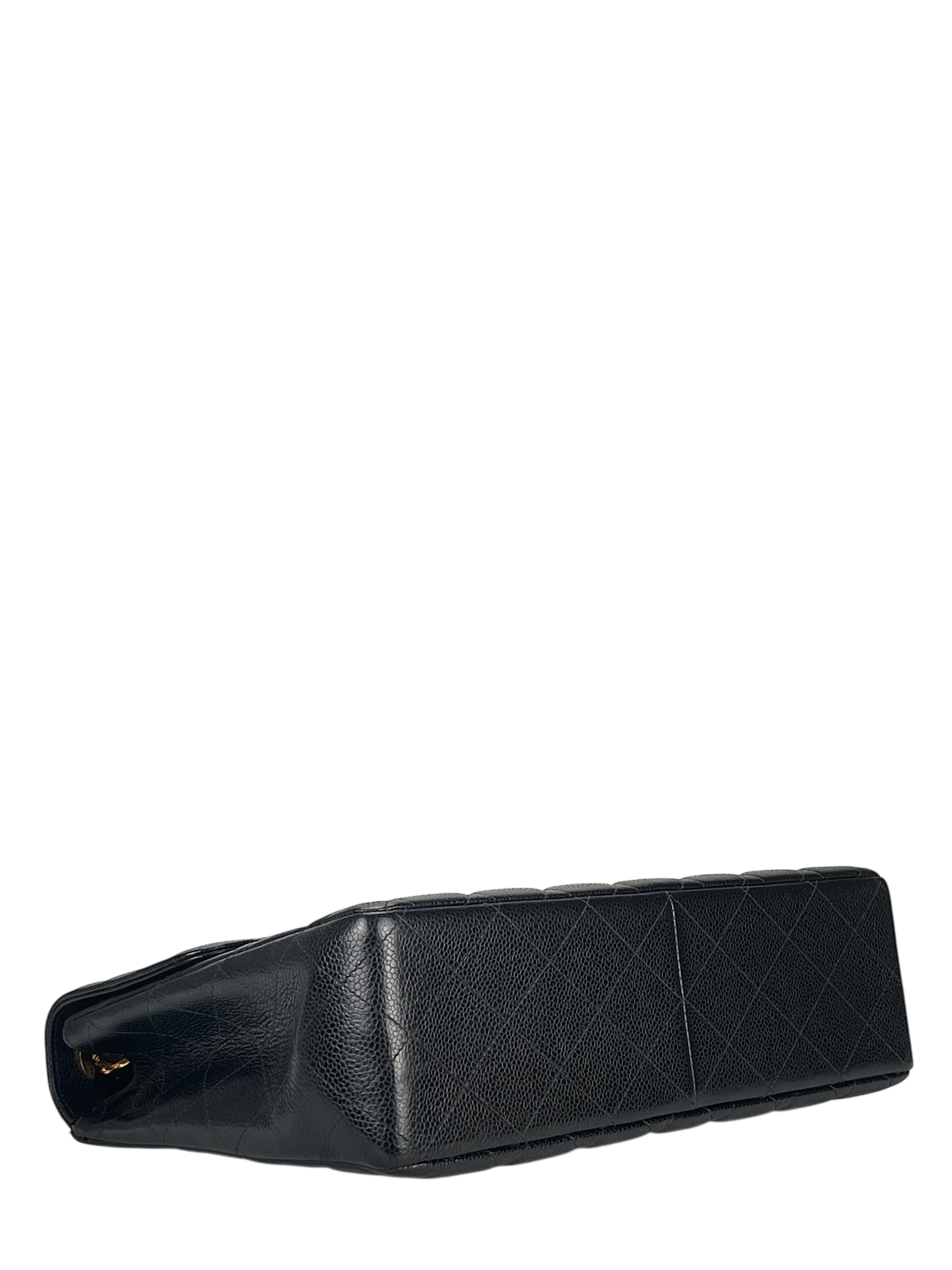 CHANEL - Black Caviar Jumbo Flap Bag 30