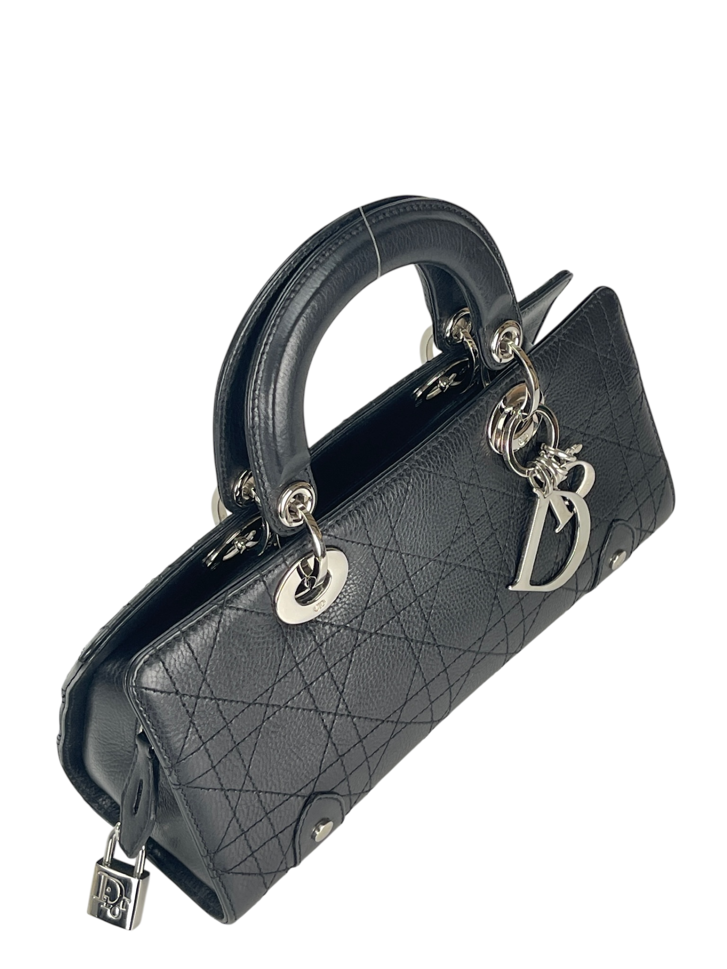 CHRISTIAN DIOR - Lady Dior East West Bag in Black