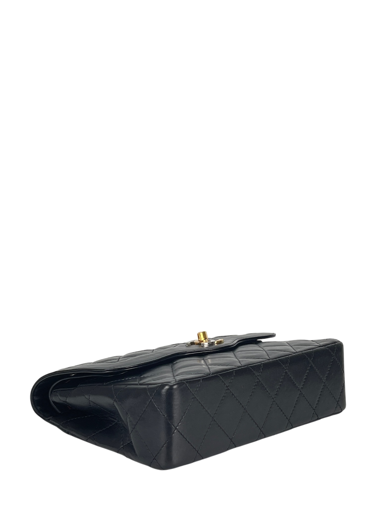 CHANEL - Black Lambskin Shoulder Bag