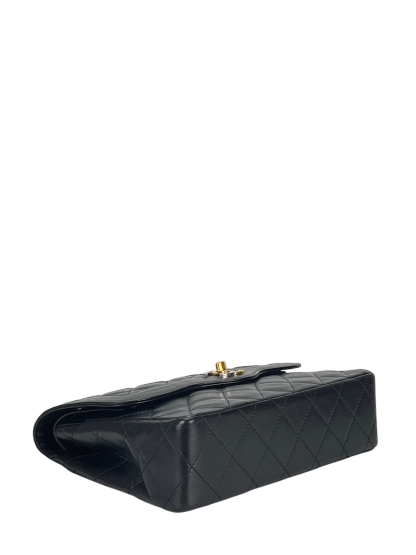  CHANEL - Black Lambskin Shoulder Bag